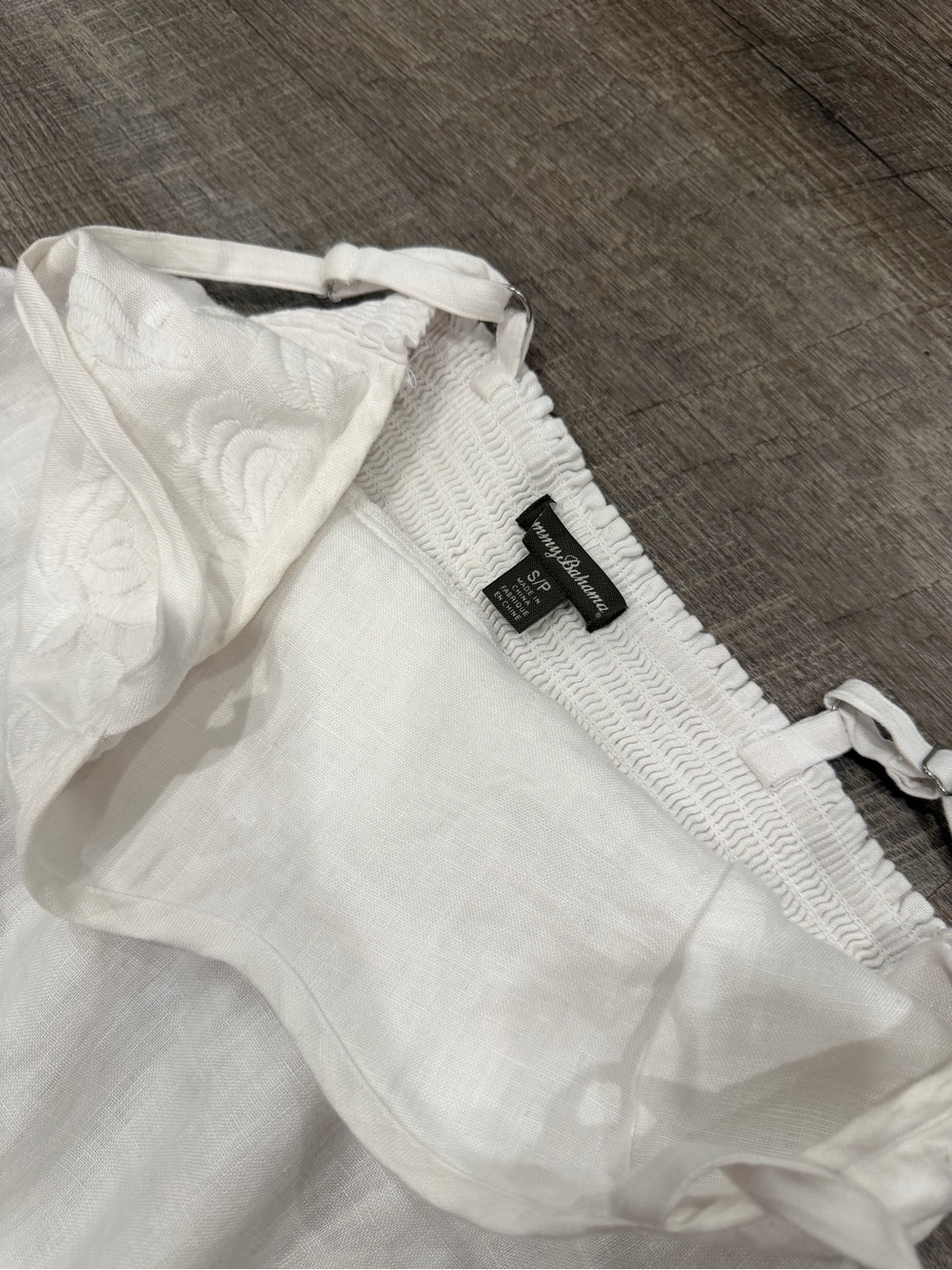 Tommy Bahama White Linen Maxi Dress Size S Coastal Cottagecore Beach Boho - Picture 6 of 9